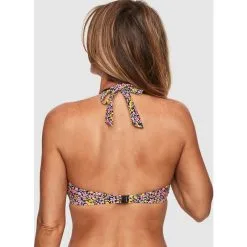 Abecita Maui Halterneck Bikini Bra -Ski beste salg abecita maui halterneck bikini bra black printed 2