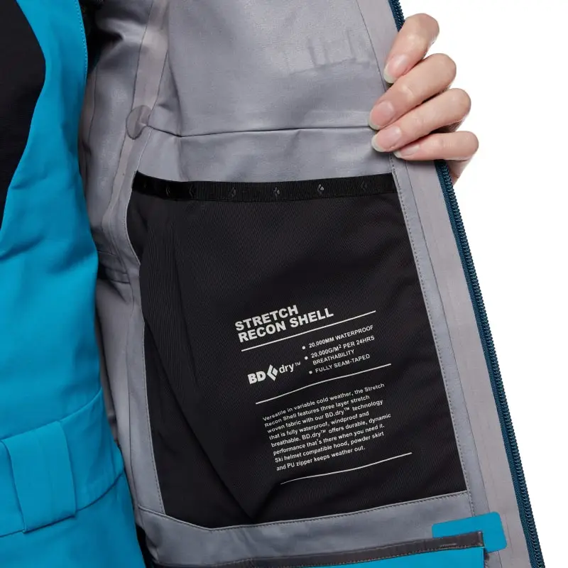 Black Diamond Women's Recon Stretch Ski Shell 9 Black Diamond Women's Recon Stretch Ski Shell - Image 7