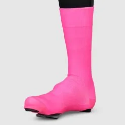 GripGrab Flandrien Waterproof Knitted Road Shoe Covers -Ski beste salg gripgrab flandrien waterproof knitted road shoe covers pink 2