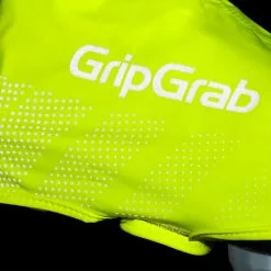 GripGrab Ride Waterproof Hi-Vis Shoe Cover -Ski beste salg gripgrab ride waterproof hi vis shoe cover yellow hi vis 3