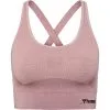 Hummel Women's HmlCLEA Seamless Sports Top -Ski beste salg hummel women s hmlclea seamless sports top wood rose rose taupe melange