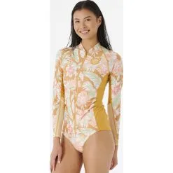 Ski beste salg -Ski beste salg rip curl women s always summer upf 50 ls zip gold 1