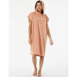 Rip Curl Women's Script Hooded Towel -Ski beste salg rip curl women s script hooded towel dusty coral 3