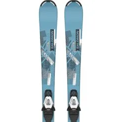 Salomon Junior Ski Set L QST S + C5 GW J75 PM 11 Salomon Junior Ski Set L QST S + C5 GW J75 PM -Ski beste salg salomon junior ski set l qst s c5 gw j75 pm blue grey 3