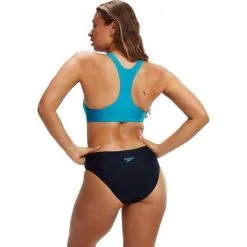 Speedo Women's Colourblock Splice 2 Piece 8 Speedo Women's Colourblock Splice 2 Piece -Ski beste salg speedo women s colourblock splice 2 piece navy blue 2
