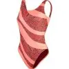 Speedo Women's Printed Deep U-Back -Ski beste salg speedo women s printed deep u back oxblood coral