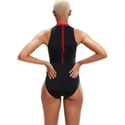 Speedo Women's Printed Hydrasuit -Ski beste salg speedo women s printed hydrasuit black red 2