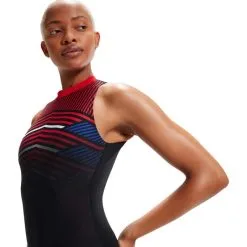 Speedo Women's Printed Hydrasuit -Ski beste salg speedo women s printed hydrasuit black red 3