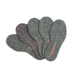 Woolpower Kids' Felt Insoles -Ski beste salg woolpower kids felt insoles recycled grey 1